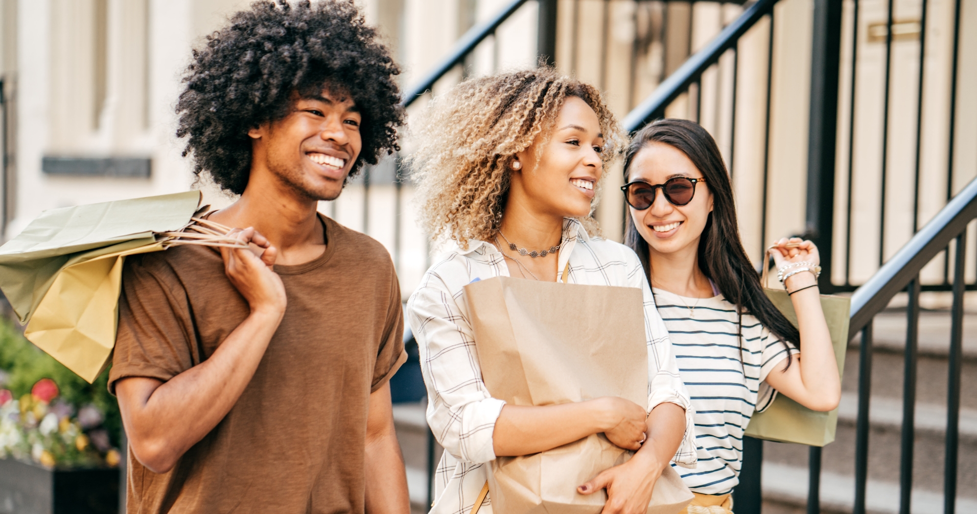 Friends shopping at The Waterview Apartments in Richmond, Texas