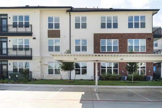 Car port at The Waterview in Richmond, Texas