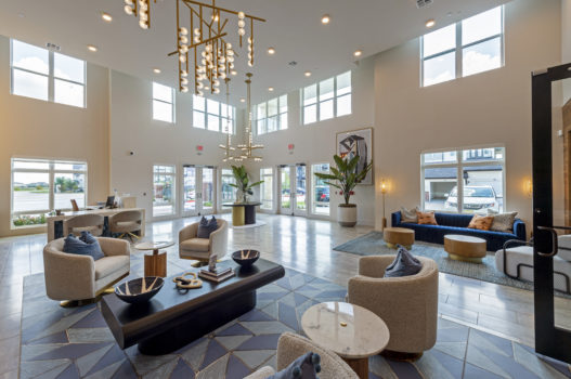 Leasing office at The Waterview in Richmond, Texas