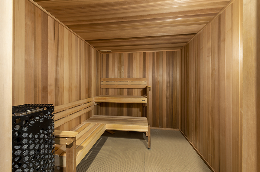 Sauna at The Waterview in Richmond, Texas