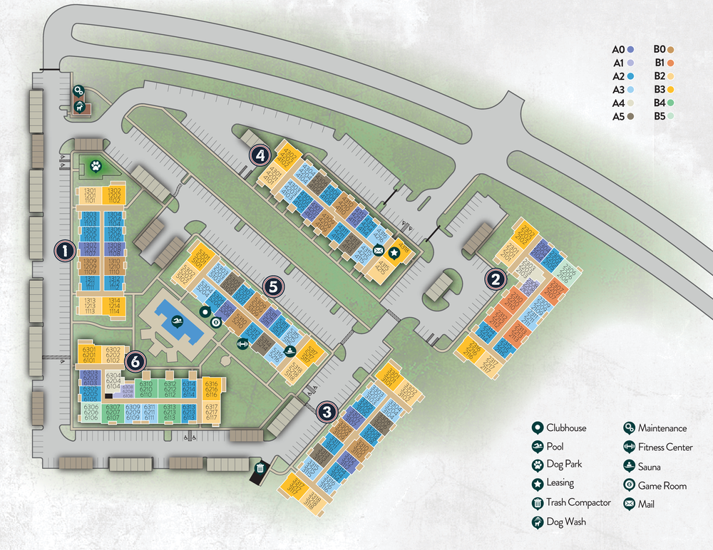 The Waterview site map